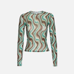 Miaou Wave Long Sleeve Top